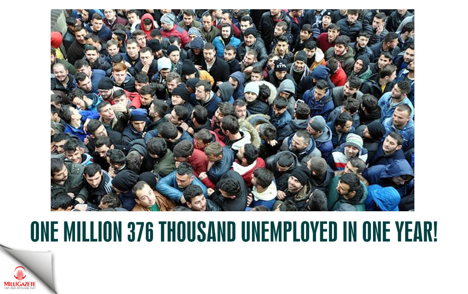 1 million 376 thousand unemployed in 1 year!