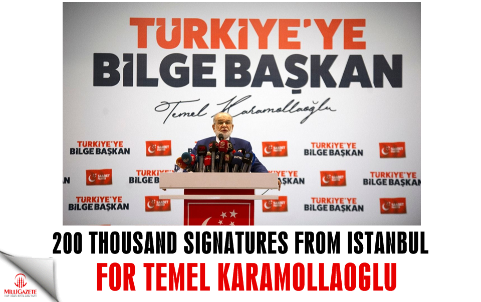 200 thousand signatures from Istanbul for Temel Karamollaoğlu!