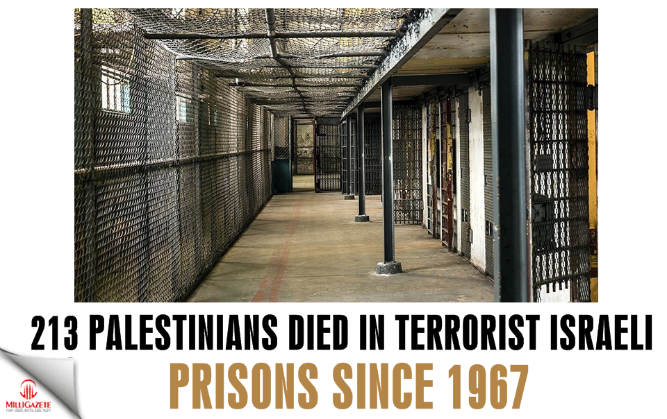 213 Palestinians died in terrorist Israeli prisons since 1967