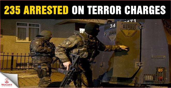 235 arrested on terror charges