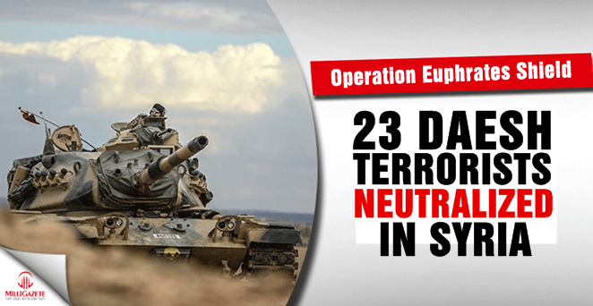 23 Daesh terrorists ‘neutralized’ in north Syria