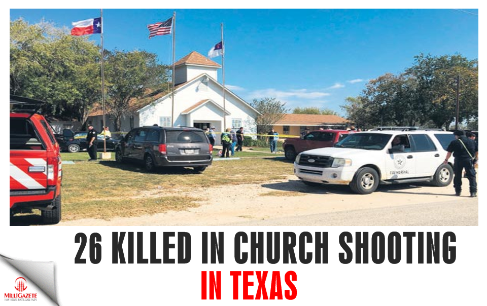 26 killed in US church shooting