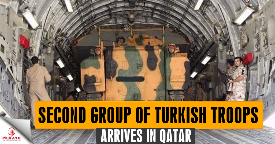 2nd group of Turkish troops arrives in embattled Qatar
