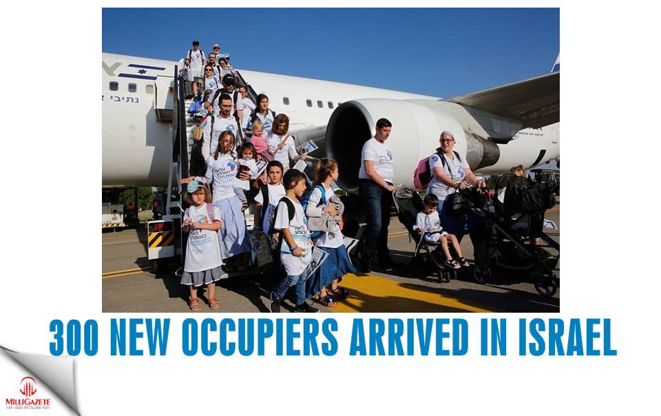 300 new occupiers arrived in Israel