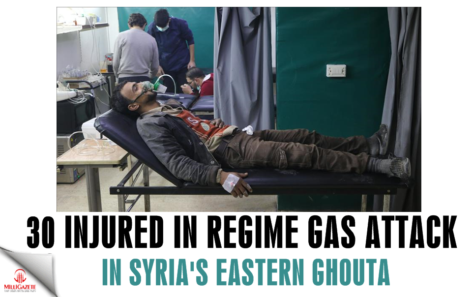 30 injured in regime gas attack in Syria’s E. Ghouta