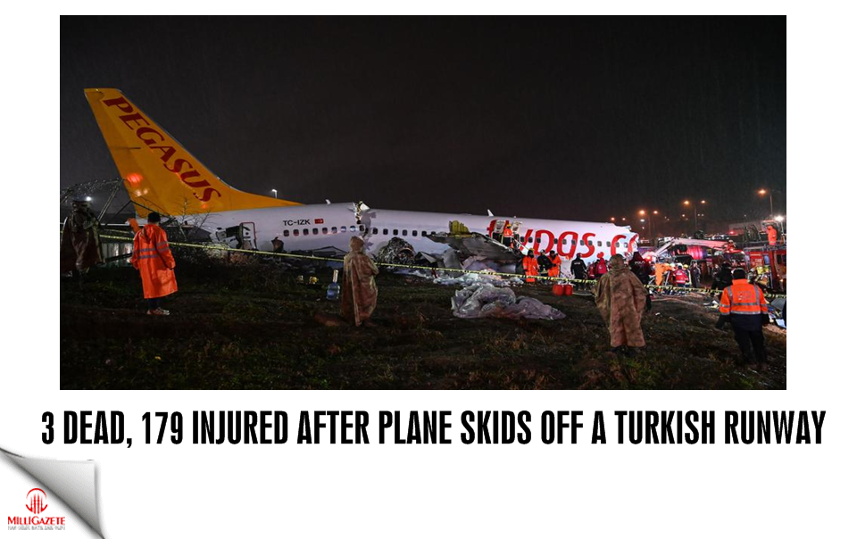 3 Dead, 179 injured after plane skids off a Turkish runway