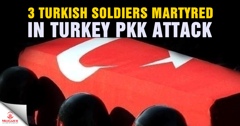 3 soldiers martyred in SE Turkey PKK attack