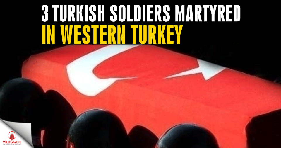 3 soldiers martyred in western Turkey