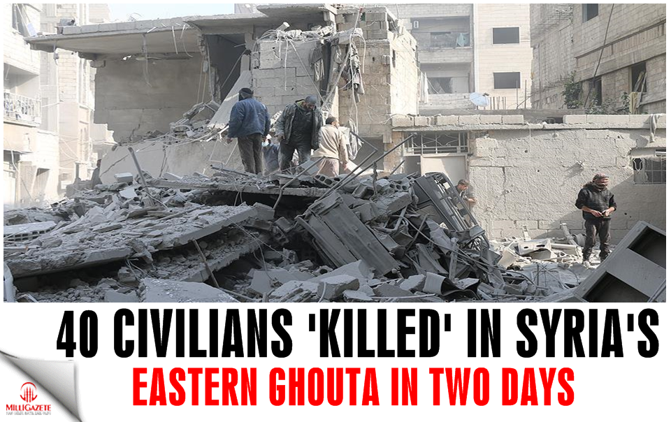 40 civilians 'killed' in Syria's E. Ghouta in two days