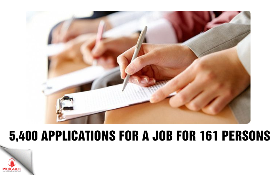 5,400 applications for a job for 161 persons