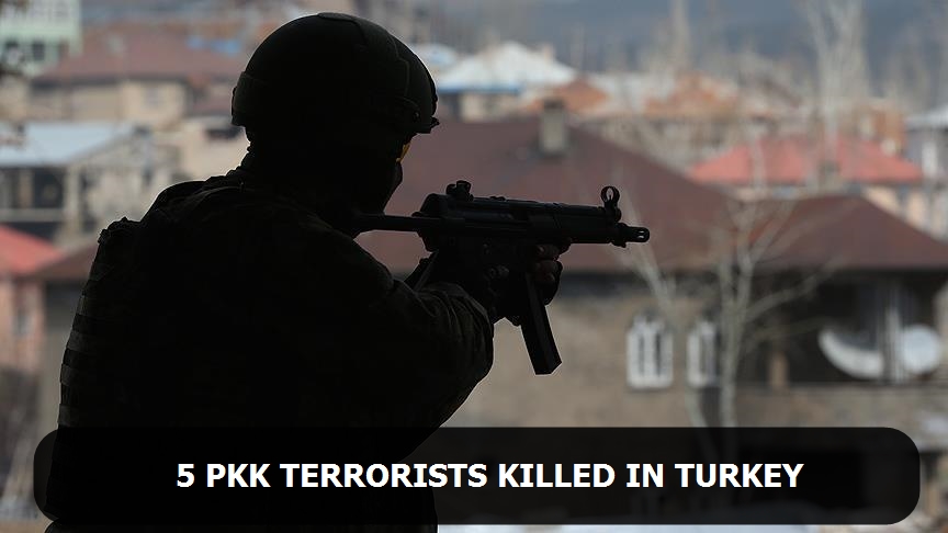 5 PKK terrorists killed in Turkey