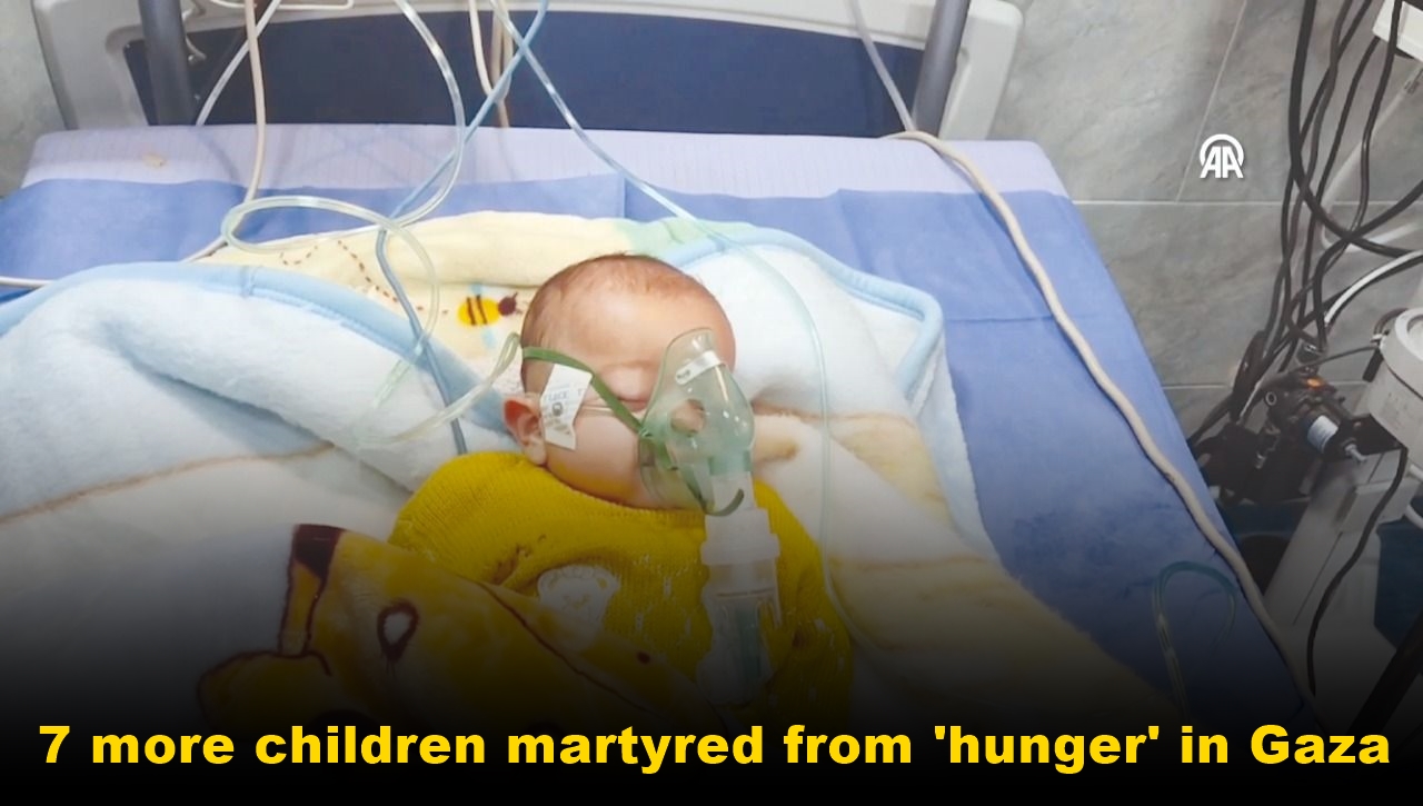 7 more children martyred from 'hunger' in Gaza