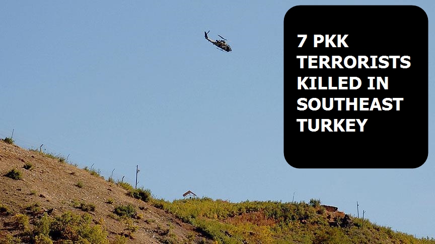 7 PKK terrorists killed in southeast Turkey