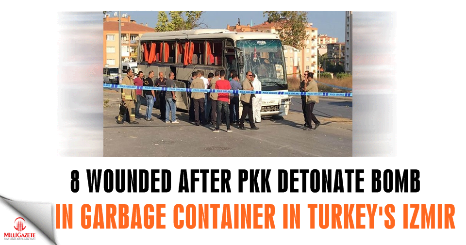 8 wounded after PKK terrorists detonate bomb in garbage container in Turkey's Izmir