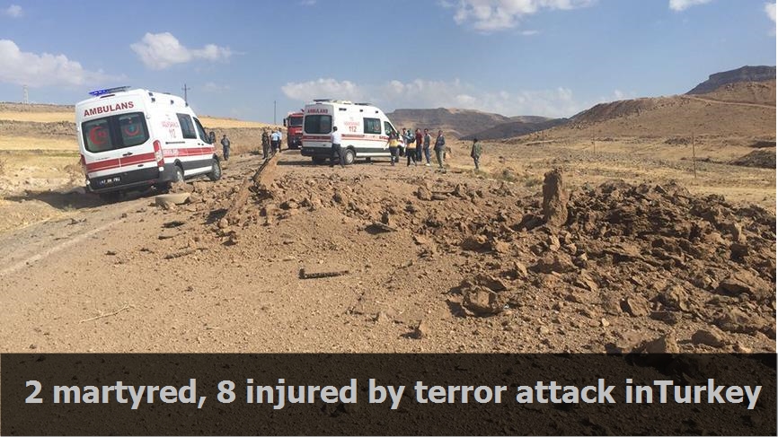  2 martyred, 8 injured by terror attack in Turkey