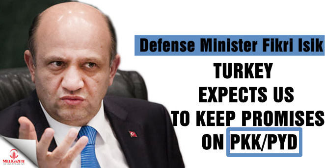  Minister Isik: Turkey expects US to keep promises on PKK/PYD
