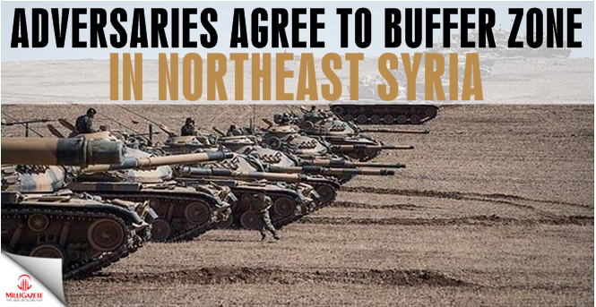 Adversaries agree to buffer zone in northeast Syria