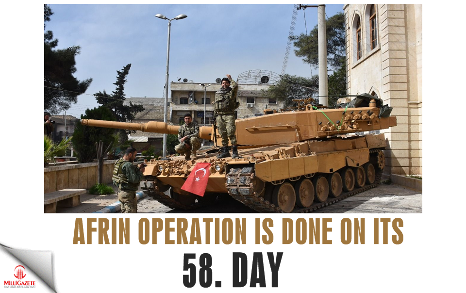 Afrin Operation is done on its 58. day