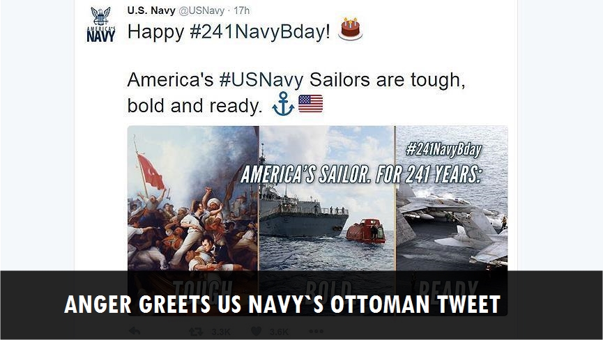 Anger greets US Navy's Ottoman tweet