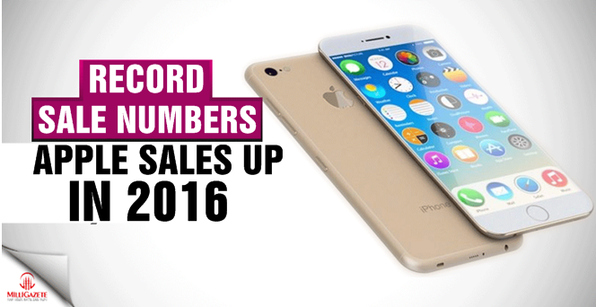 Apple sale up in 2016, record sales numbers!