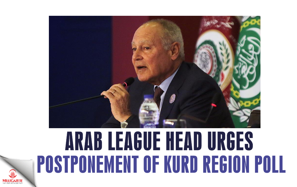 Arab League head urges postponement of Kurd region poll