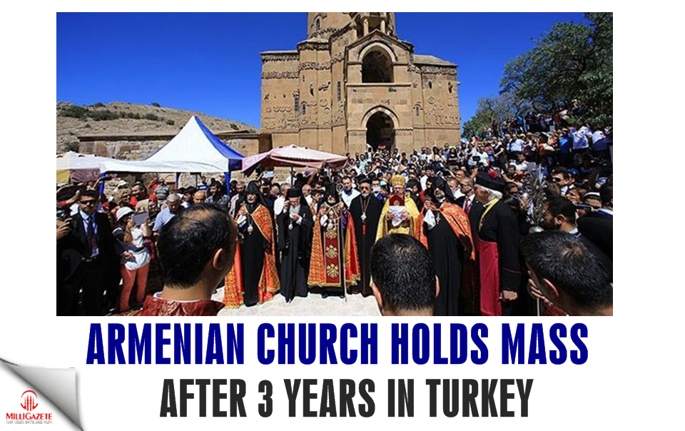 Armenian church holds mass after 3 years in Turkey