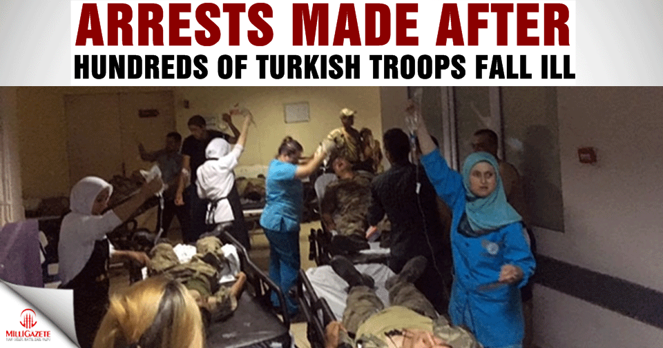 Arrests made after hundreds of Turkish troops fall ill