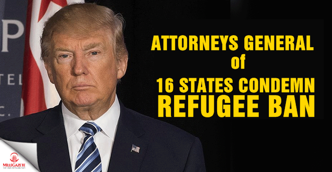 Attorneys general of 16 states condemn refugee ban