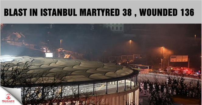 Blast in Istanbul martyred 38, wounded 136