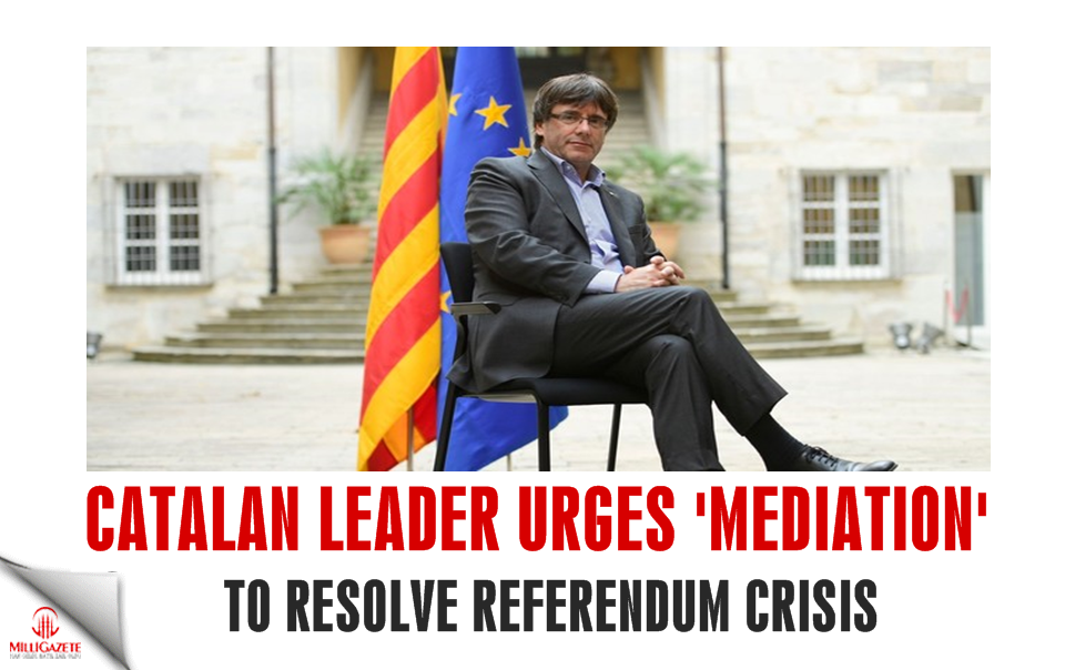 Catalan leader urges 'mediation' to resolve referendum crisis