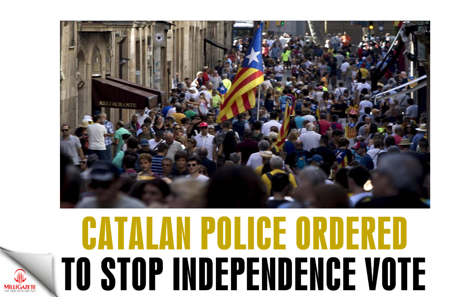 Catalan police ordered to stop independence vote