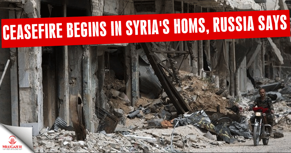 Ceasefire begins in Syria's Homs province after safe zone agreed, Russia says
