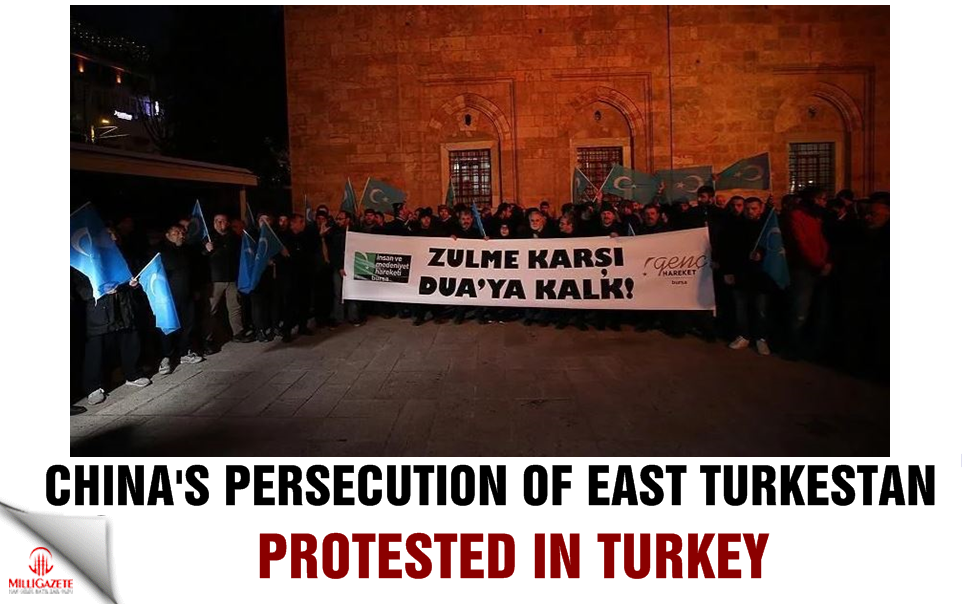 China's persecution of East Turkestan protested in Turkey