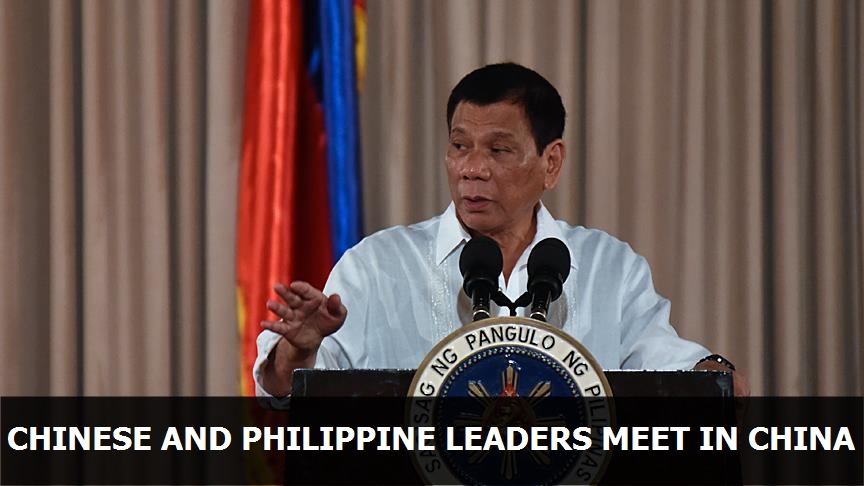 Chinese and Philippine leaders meet in China