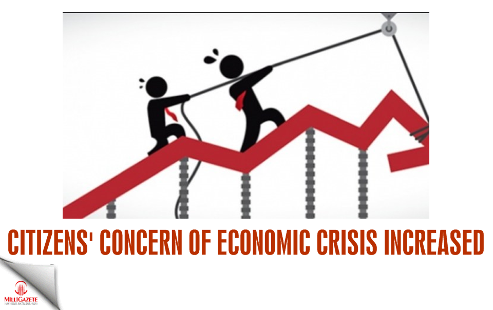 Citizens' concern of economic crisis increased