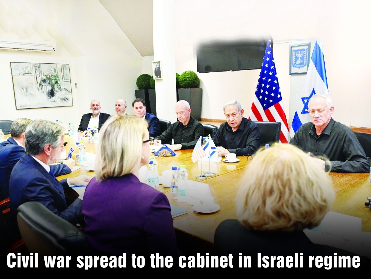 Civil war spread to the cabinet in Israeli regime