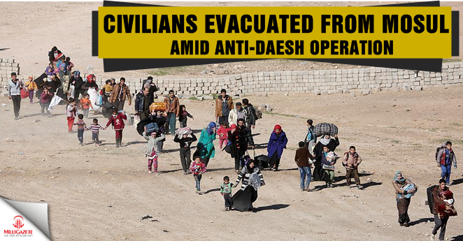 Civilians evacuated from Mosul amid anti-Daesh operation