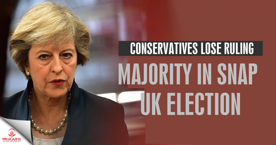 Conservatives lose ruling majority in snap UK election