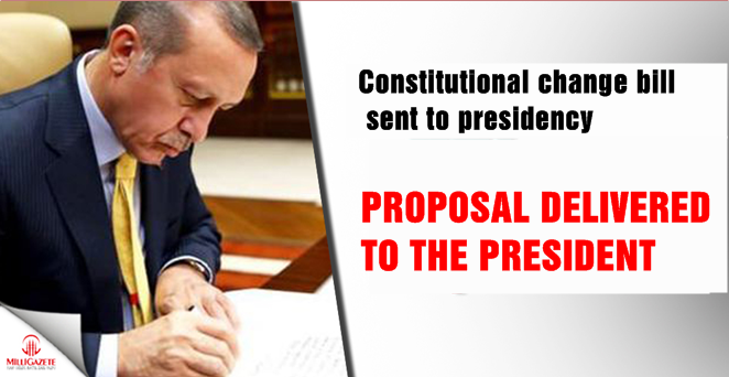 Constitutional change proposal sent to presidency
