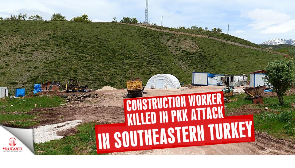 Construction worker killed in PKK attack in SE Turkey
