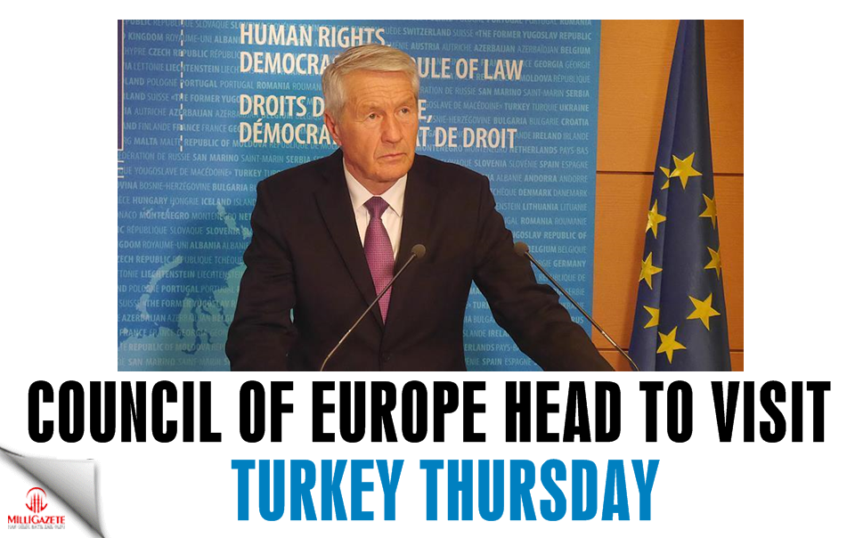 Council of Europe head to visit Turkey Thursday