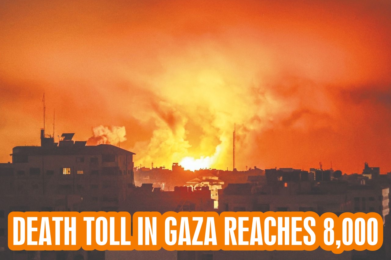 Death toll in Gaza Strip due to Israeli attacks reaches 8,000