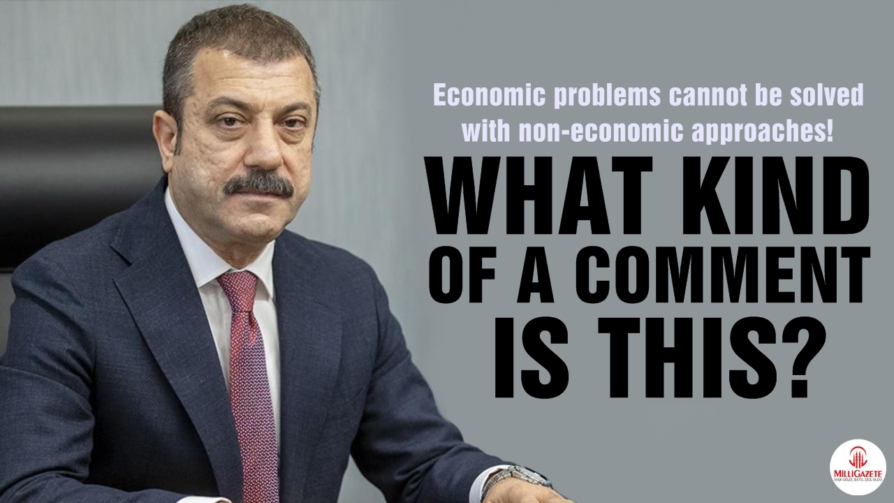 Economic problems cannot be solved with non-economic approaches! What kind of a comment is this?