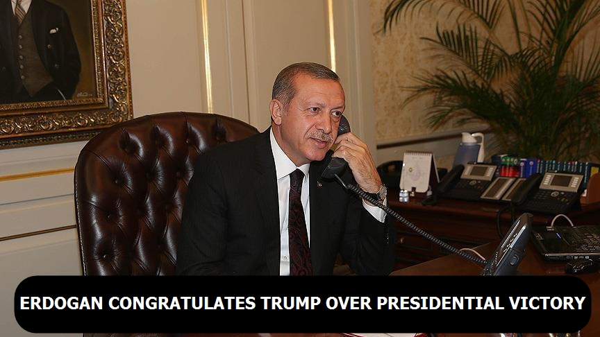 Erdogan congratulates Trump over Presidential victory