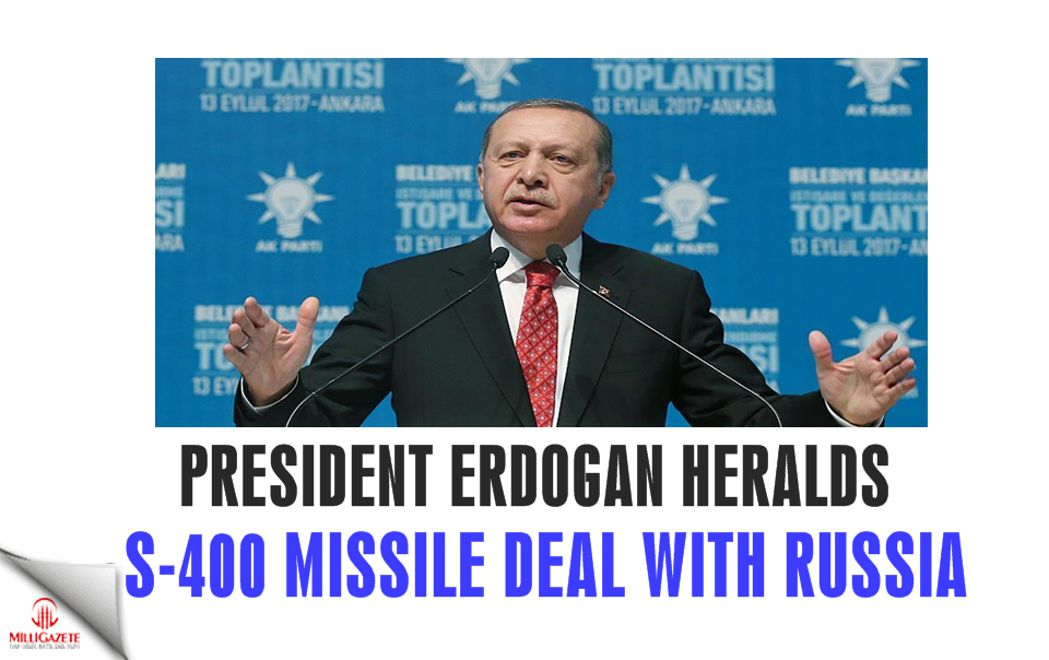 Erdogan heralds S-400 missile deal with Russia