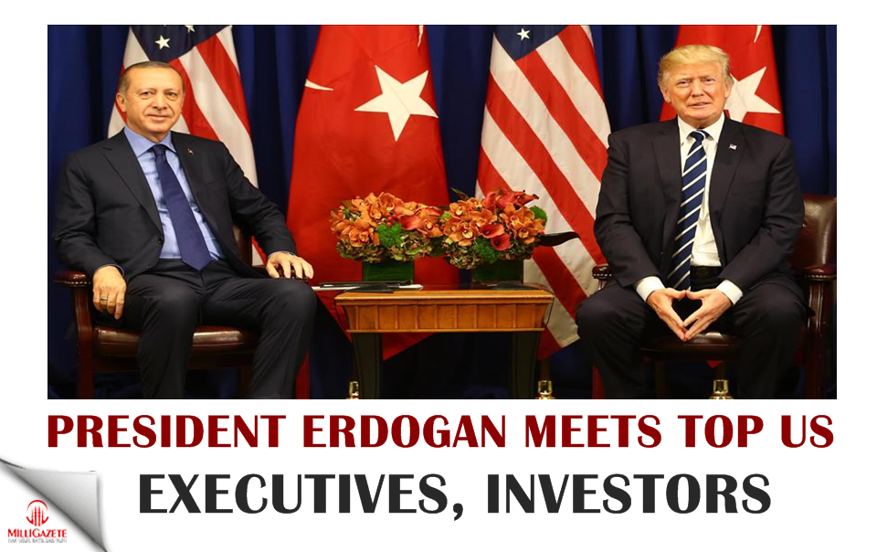 Erdogan meets top US executives, investors