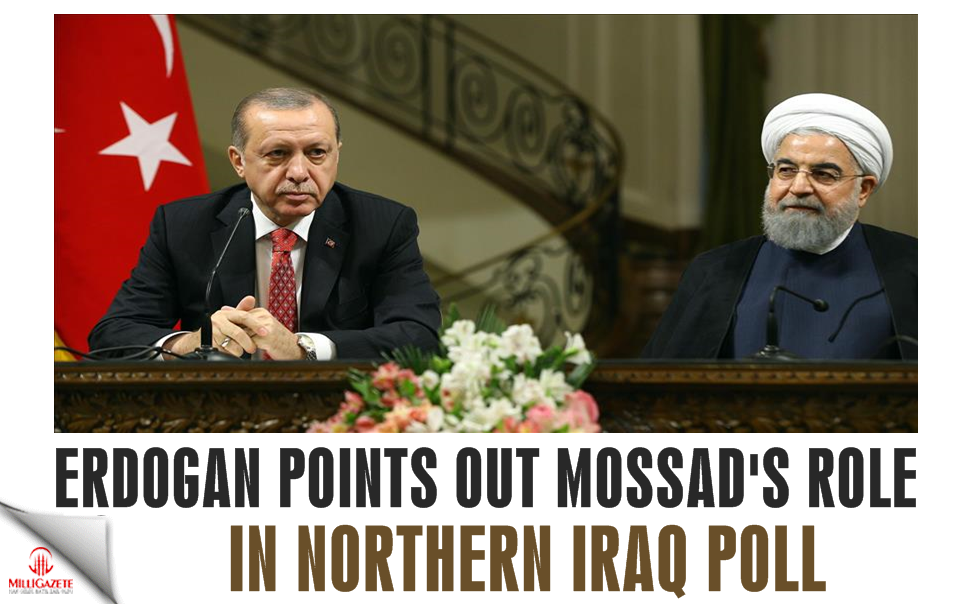 Erdogan points out Mossad's role in northern Iraq poll