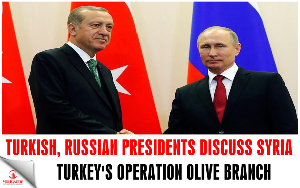 Erdogan, Putin discuss Syria over phone