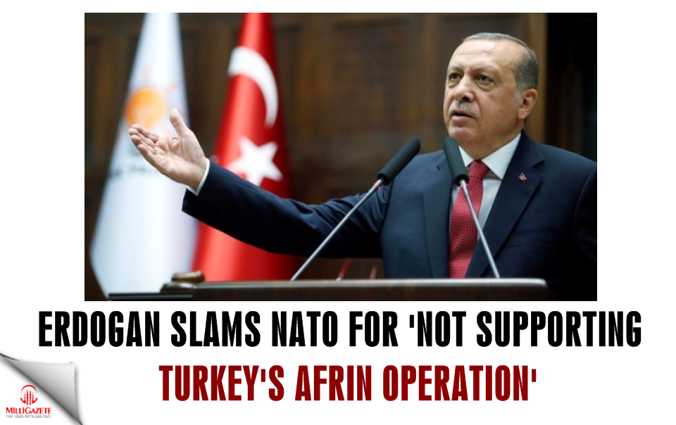 Erdoğan slams NATO for ‘not supporting Turkey’s Afrin operation’