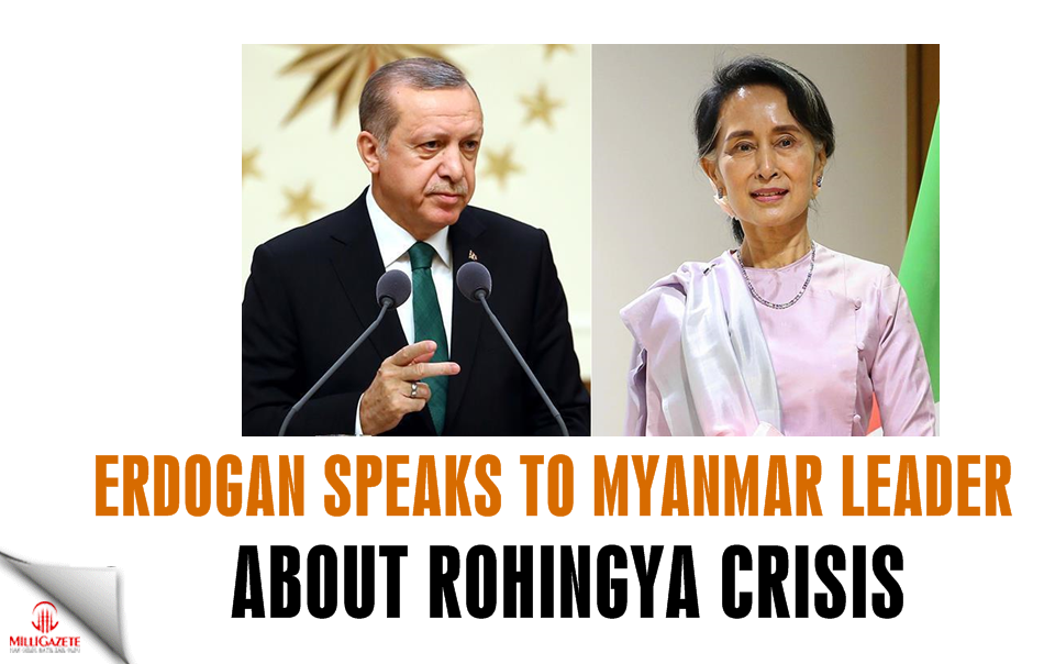 Erdogan speaks to Myanmar leader about Rohingya crisis